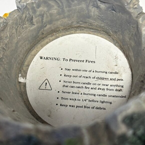 Boyds Bears Bear stone Elizabeth Bearsley Floral Garden Votive Candle 27770 - Picture 11 of 16